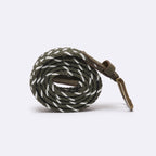 Khaki & Ecru Braided Classic Belt - Men