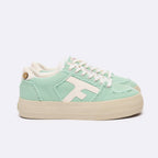 Tennis Basses Vert Menthe Walnut Platform - Femme