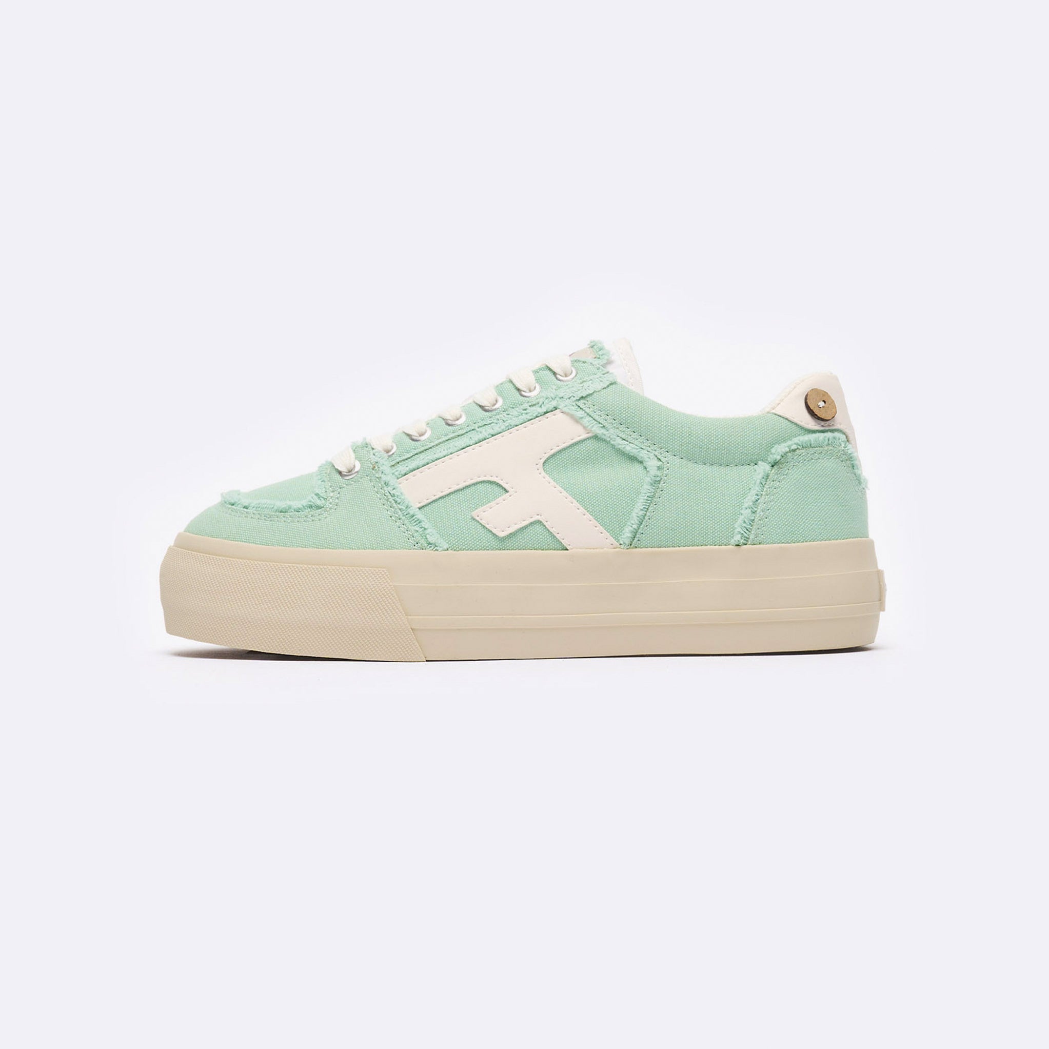 Tennis Basses Vert Menthe Walnut Platform - Femme