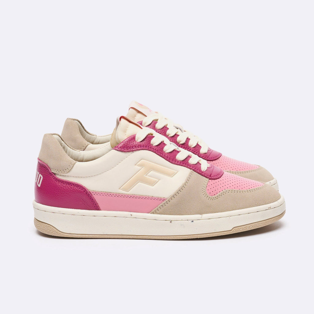 Baskets Basses Écrues & Roses Alder - Femme