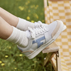 Zapatillas Bajas Blancas, Beige & Azules Hazel - Mixto
