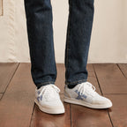 Zapatillas Bajas Blancas, Beige & Azules Hazel - Mixto