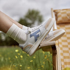 Zapatillas Bajas Blancas, Beige & Azules Hazel - Mixto