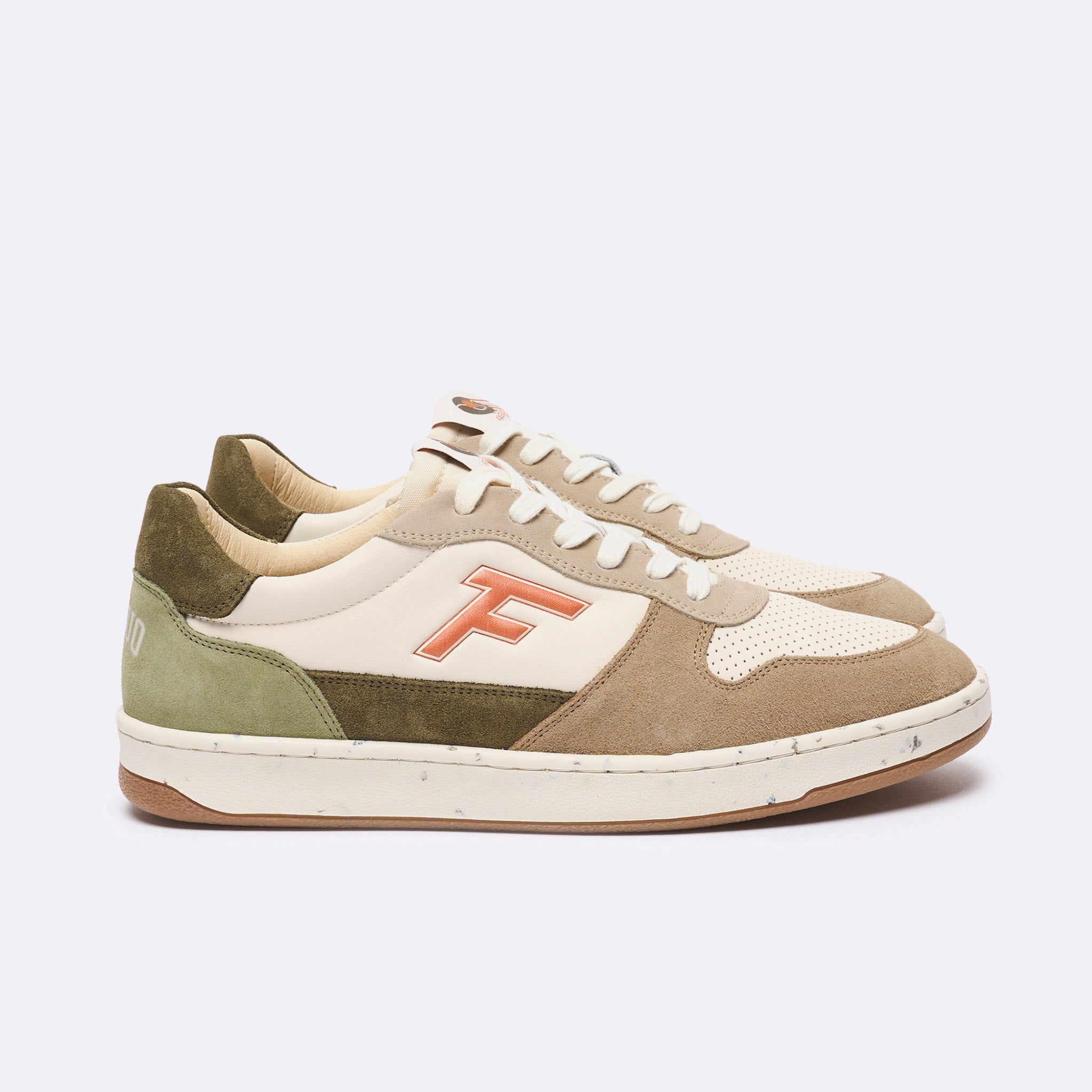 Zapatillas Bajas Crudas, Beige & Caqui Alder - Hombre