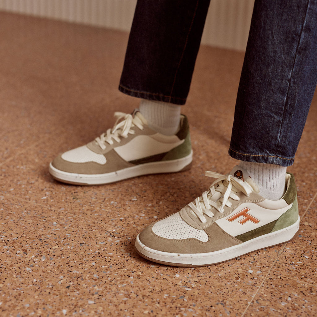 Zapatillas Bajas Crudas, Beige & Caqui Alder - Hombre