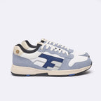 White & Blue Running Shoes Olive - Men
