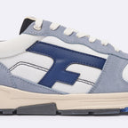 White & Blue Running Shoes Olive - Men