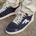 Blue & Grey Low-Top Trainers Palmer - Men