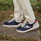 Blue & Grey Low-Top Trainers Palmer - Men