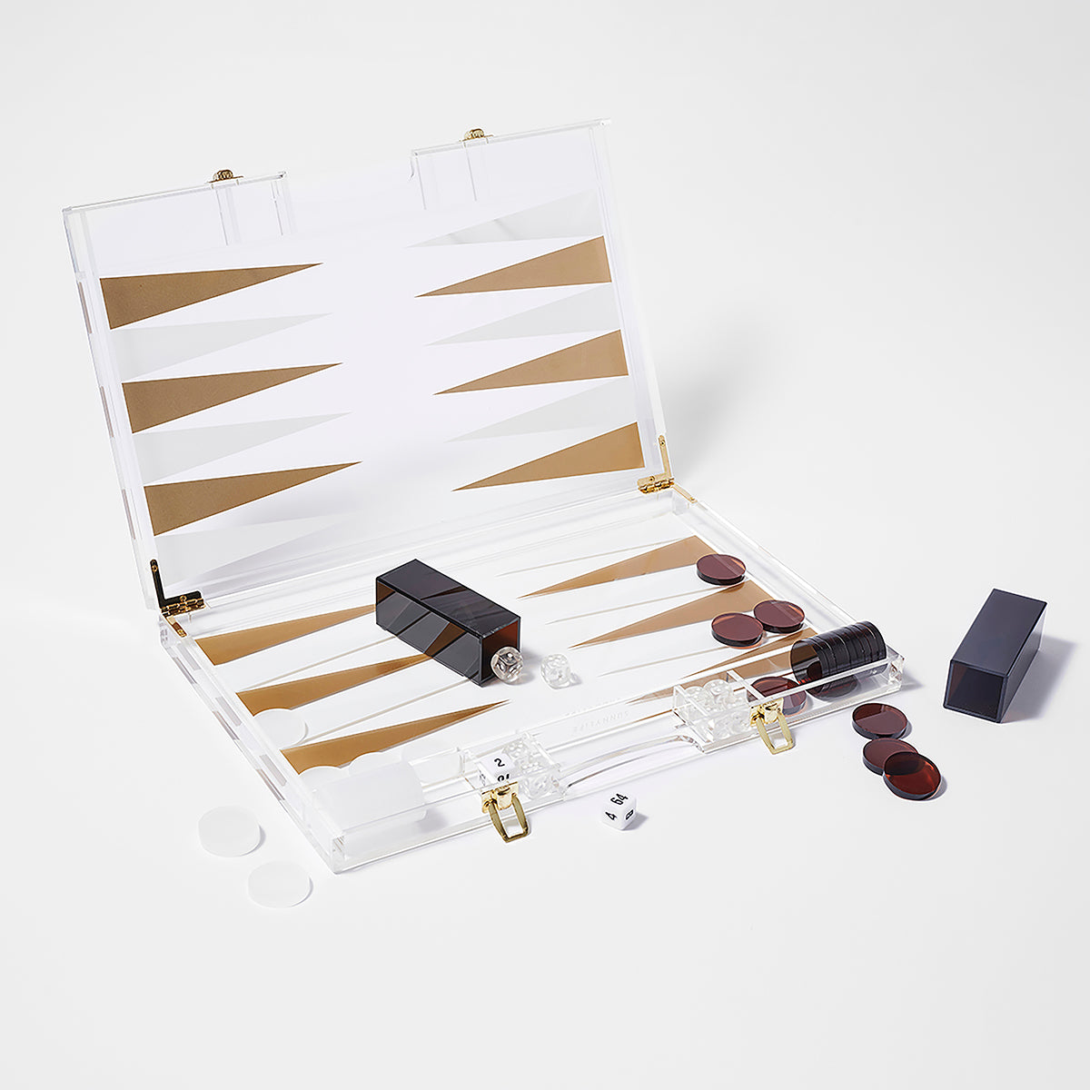 Jeu De Société Backgammon En Lucite