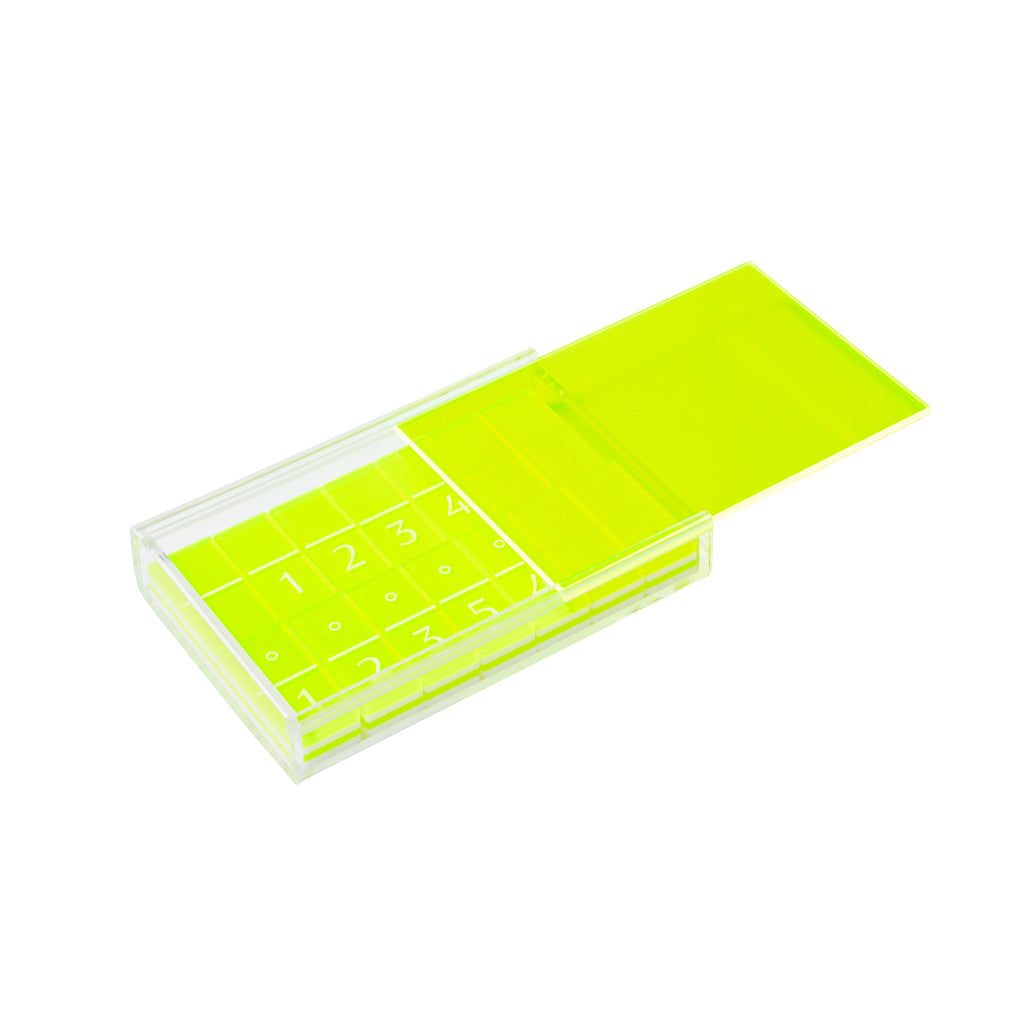 Juego de dominó Crystal Lucite - Amarillo