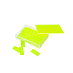 Juego de dominó Crystal Lucite - Amarillo