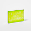 Juego de dominó Crystal Lucite - Amarillo