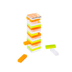 Mini juego Jumbling Tower Crystal Lucite - Amarillo y naranja