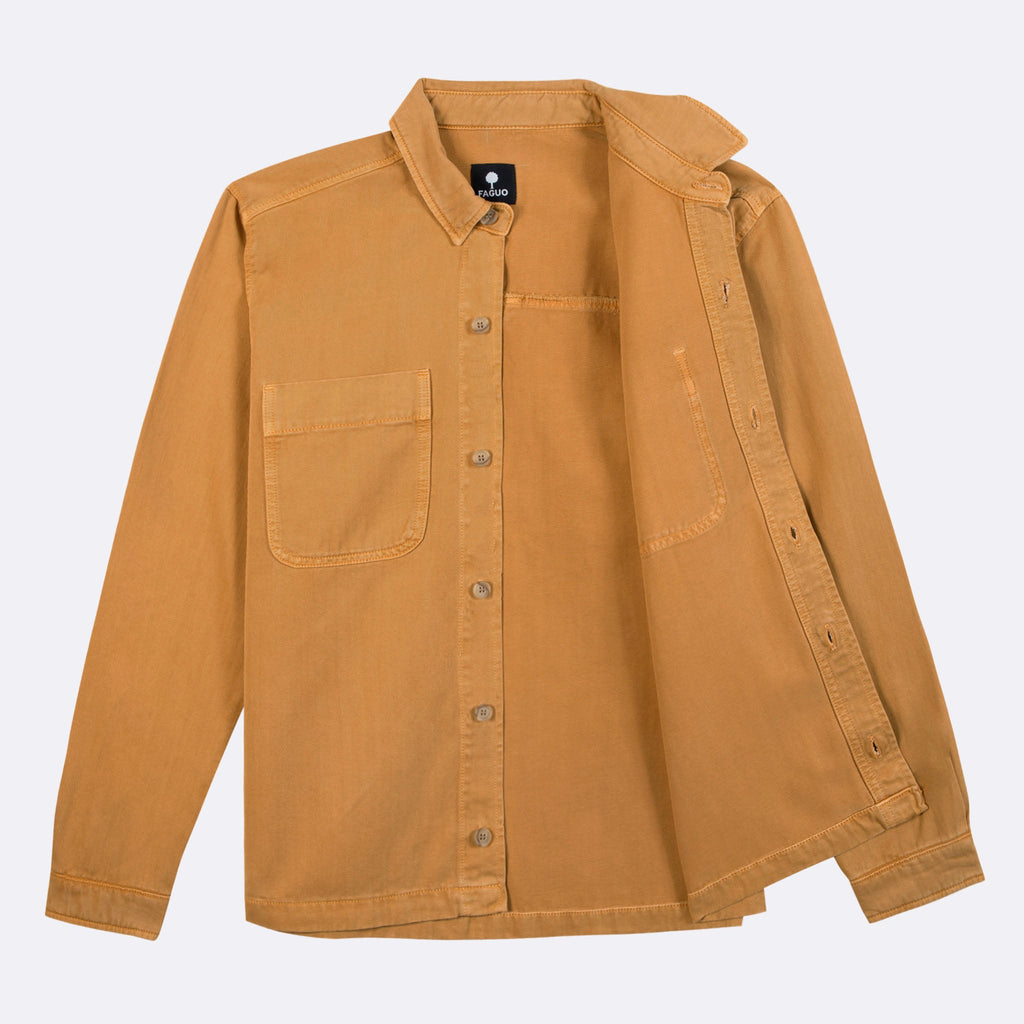 Faguo - Sobrecamisa Clemont naranja claro - Hombre