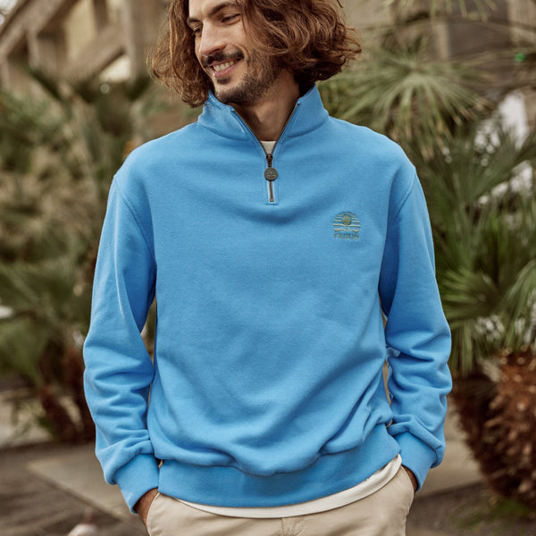 Azure Blue Amboise Sweatshirt - Men