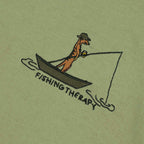 Olive Green Embroidery No Pressure T-Shirt Arcy - Men