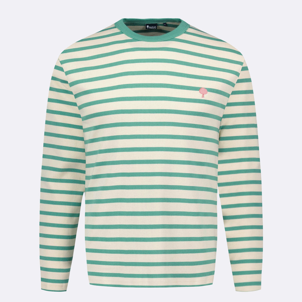 Ecru & Green Aubrac T-Shirt - Men