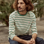 Ecru & Green Aubrac T-Shirt - Men