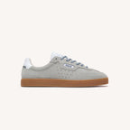 Light Grey Suede Leather Trainers