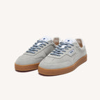 Light Grey Suede Leather Trainers