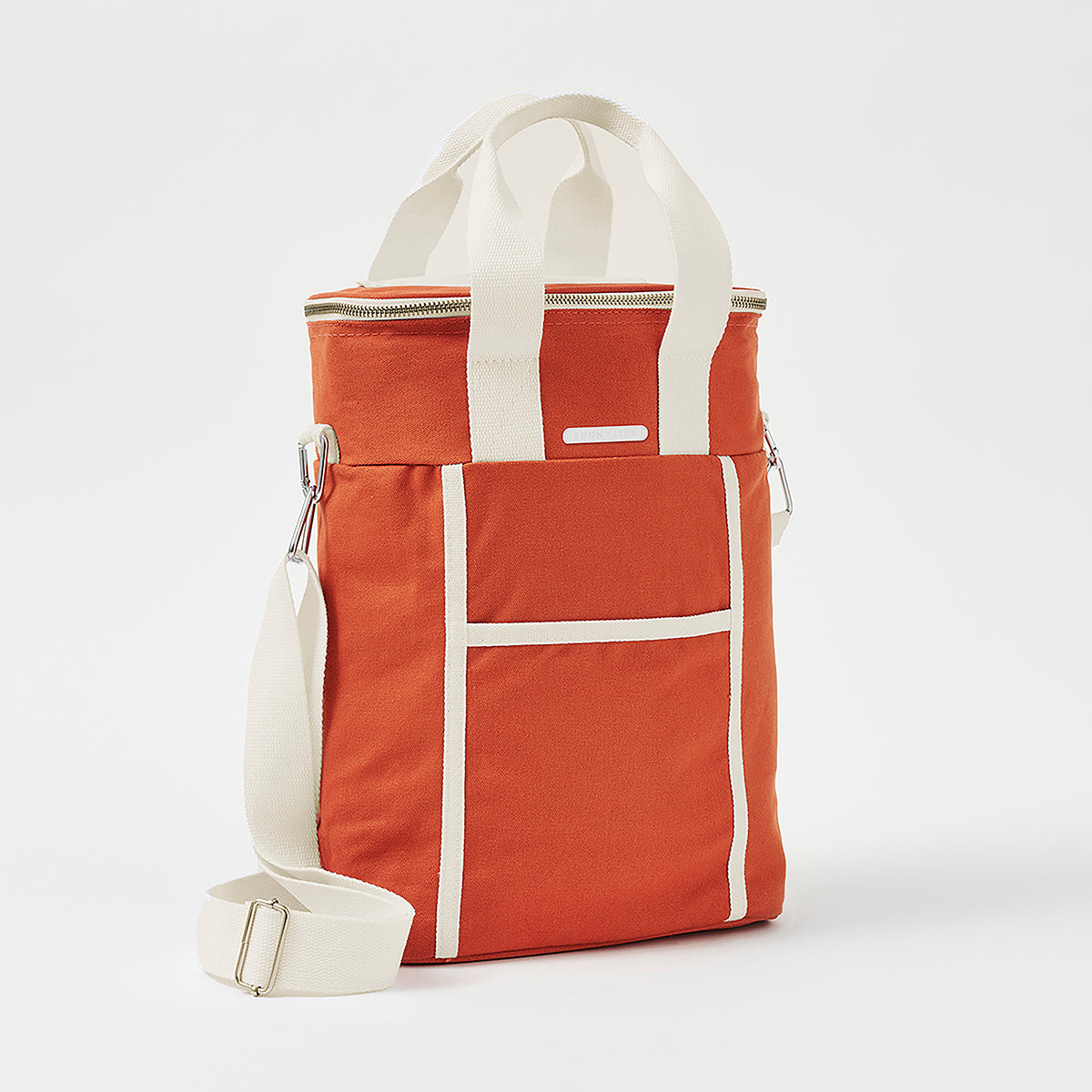 Terracotta Color Canvas Drink Bag
