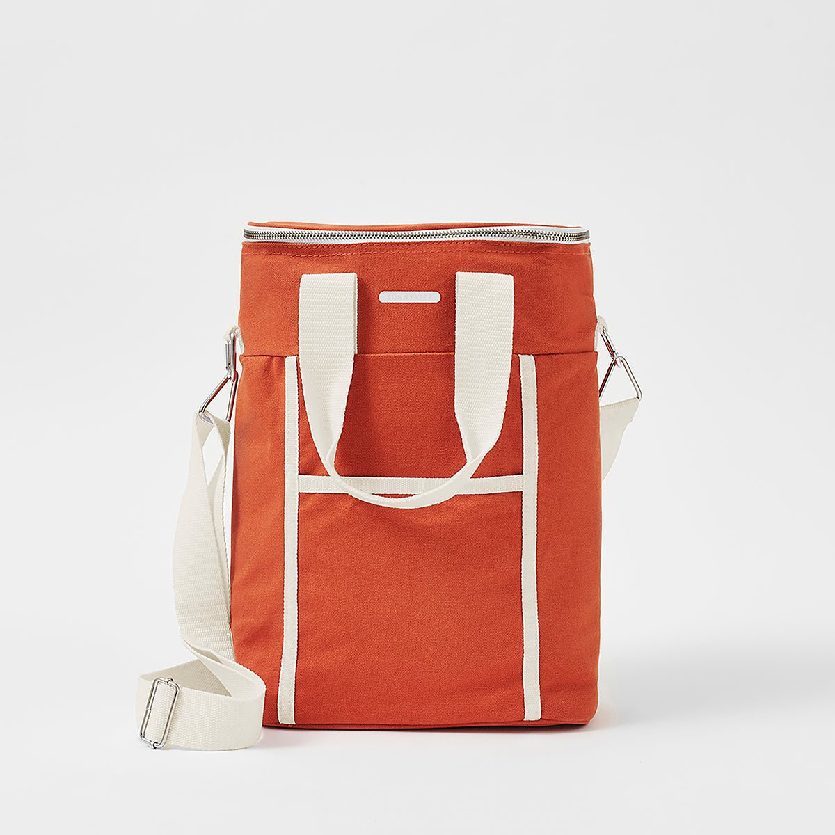 Terracotta Color Canvas Drink Bag