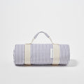 Picnic Tablecloth - Beige and Brown Striped