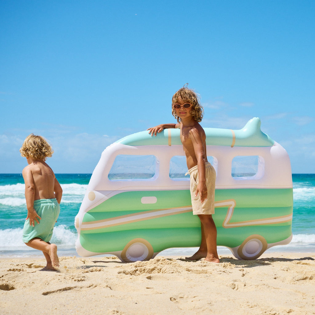 Matelas Flottant Van Campervan Adulte - Imprimé Fond Vert