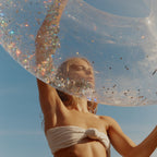 Glitter Adult Float - Transparent Sequins