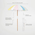 Utopia Beach Umbrella - Multicolor