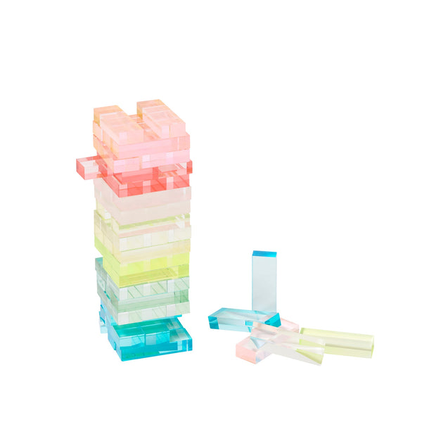 Jeu Mini Jumbling Tower Crystal Lucite - Multicolore