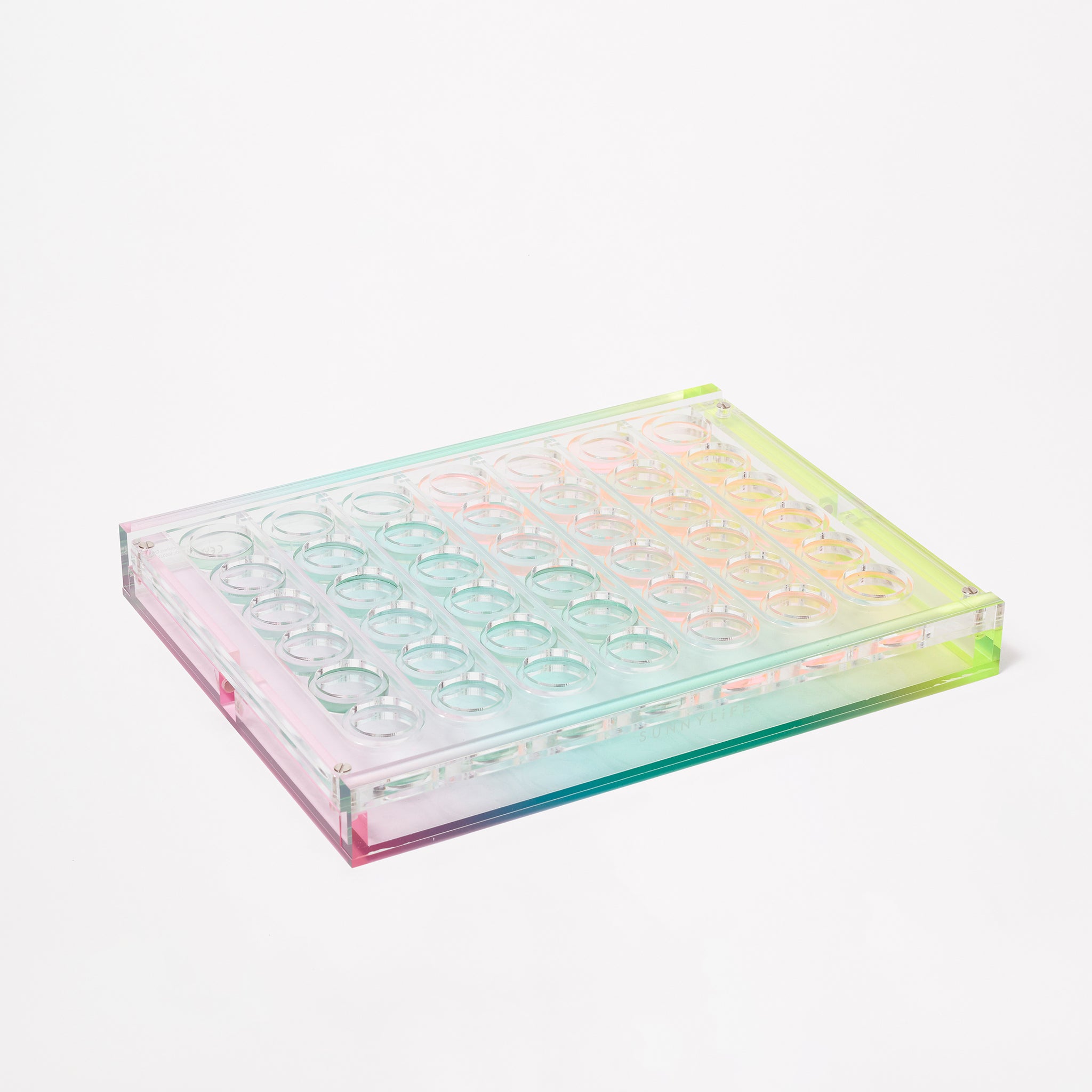 4-in-1 Crystal Lucite Game - Multicolor