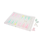 Lucite Crystal Backgammon Board - Multicolor