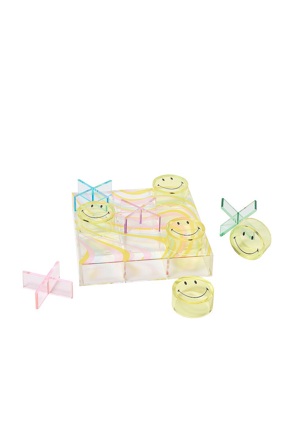 Morpion En Lucite Avec Smiley