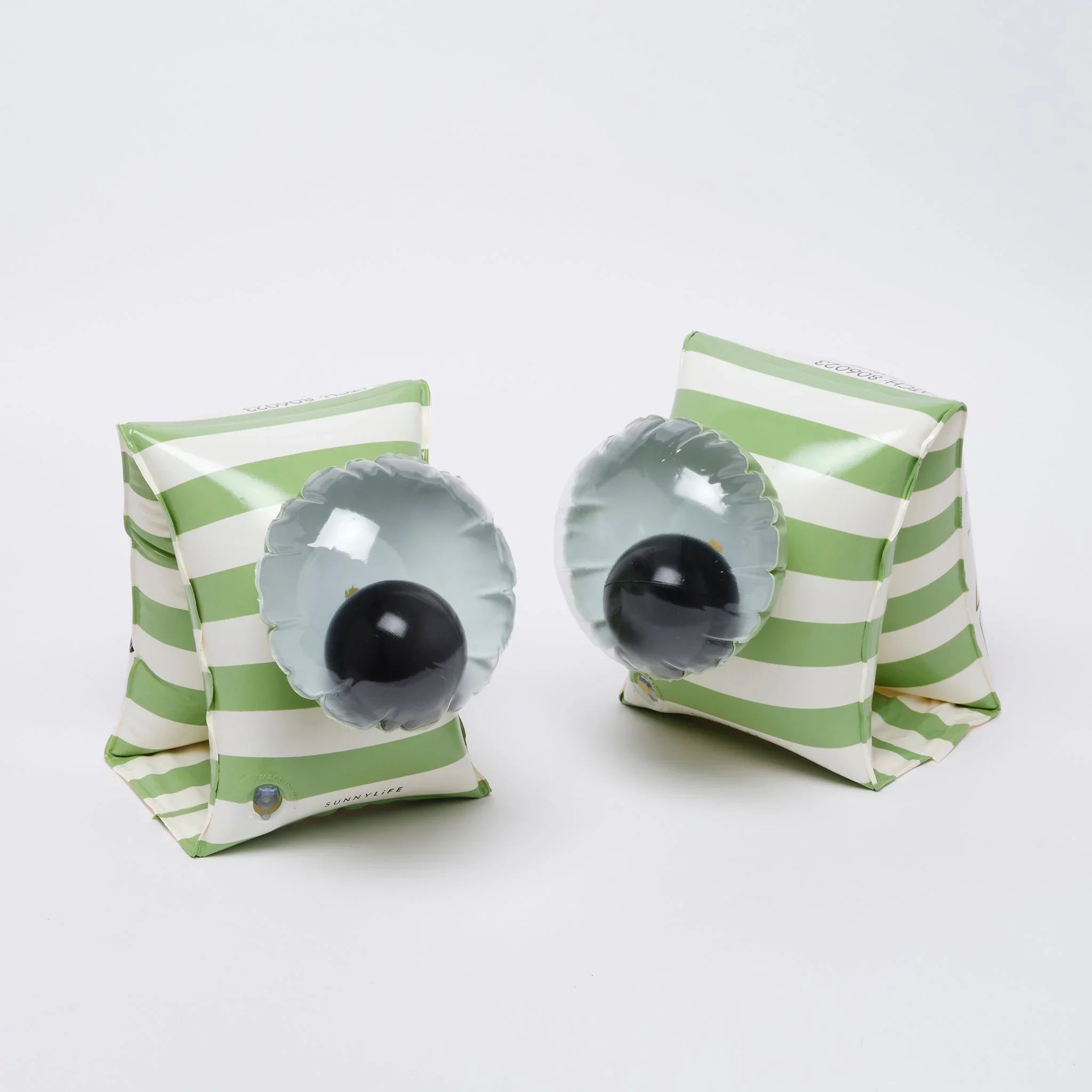 Brassards Shark Tribe Khaki - Imprimé Fond Vert