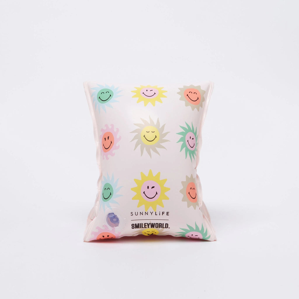 Smiley World Sol Sea Armbands - White Background Print