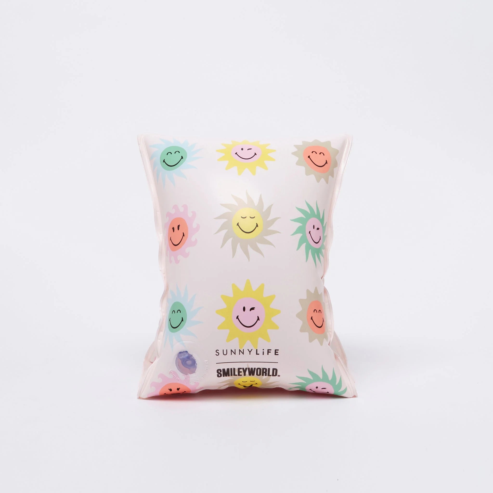 Smiley World Sol Sea Armbands - White Background Print