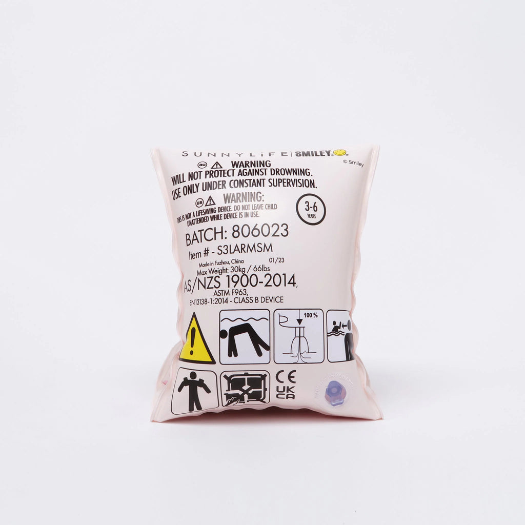 Smiley World Sol Sea Armbands - White Background Print