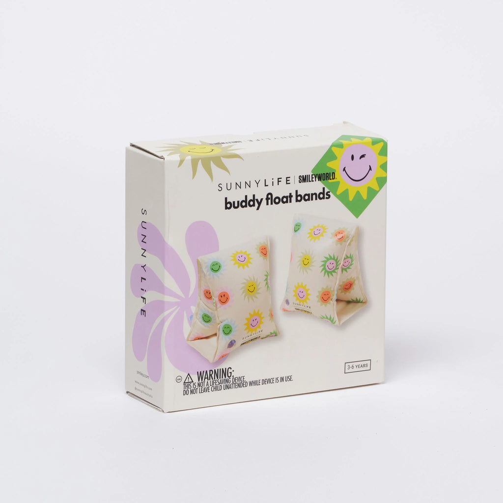 Smiley World Sol Sea Armbands - White Background Print