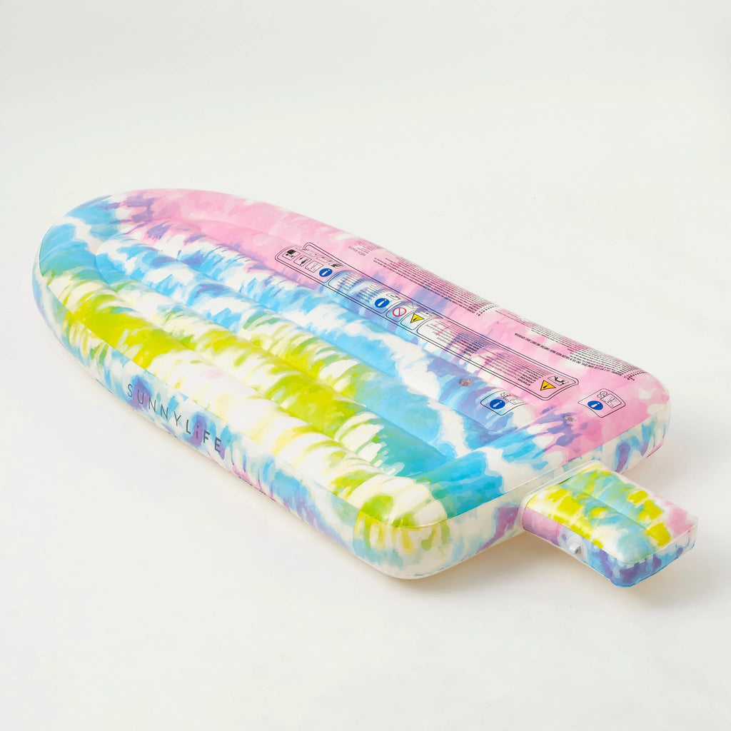 Ice Pop Tie Dye Adult Floating Mattress - Multicolor