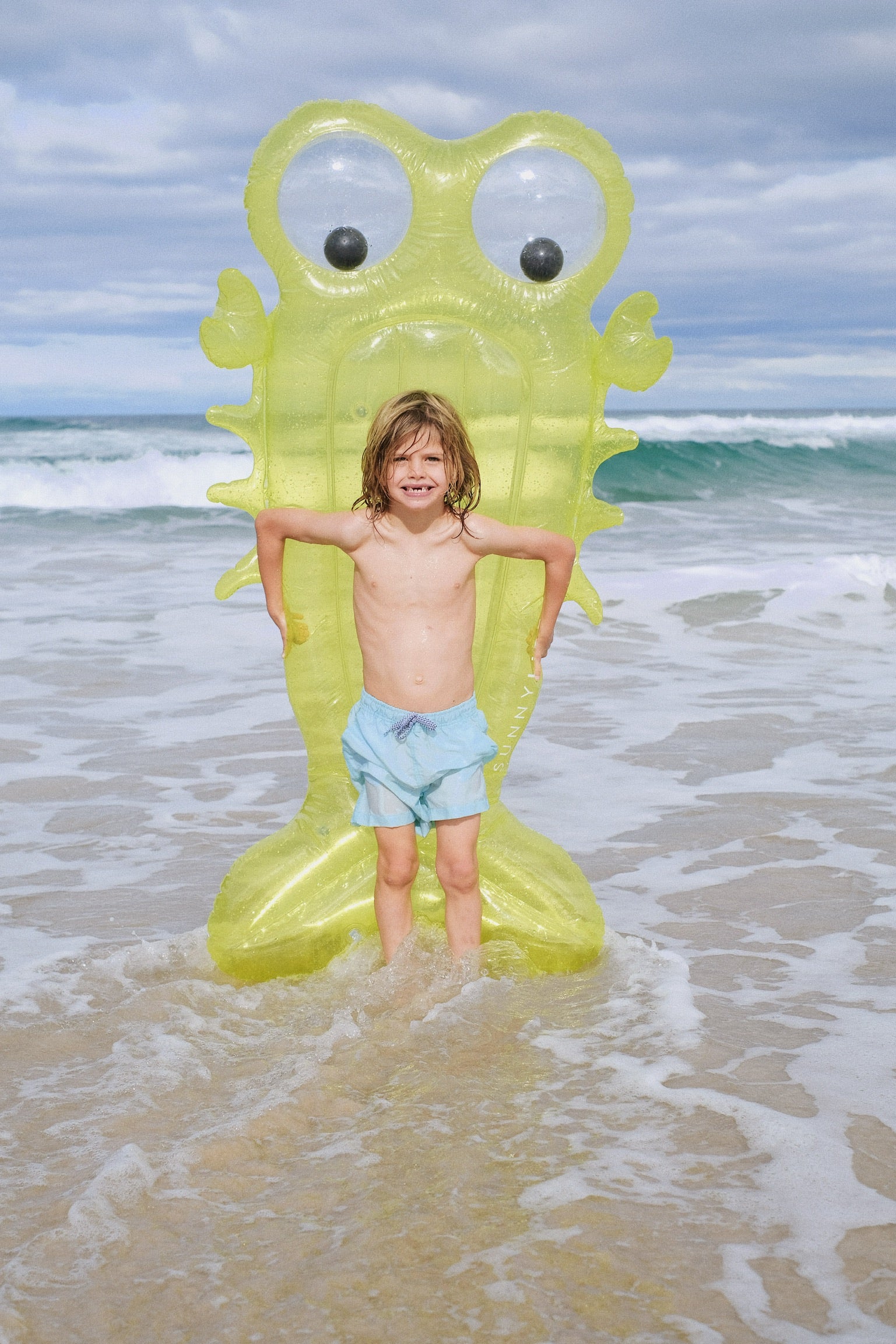 Matelas Flottant Sonny The Sea Creature Enfant - Jaune