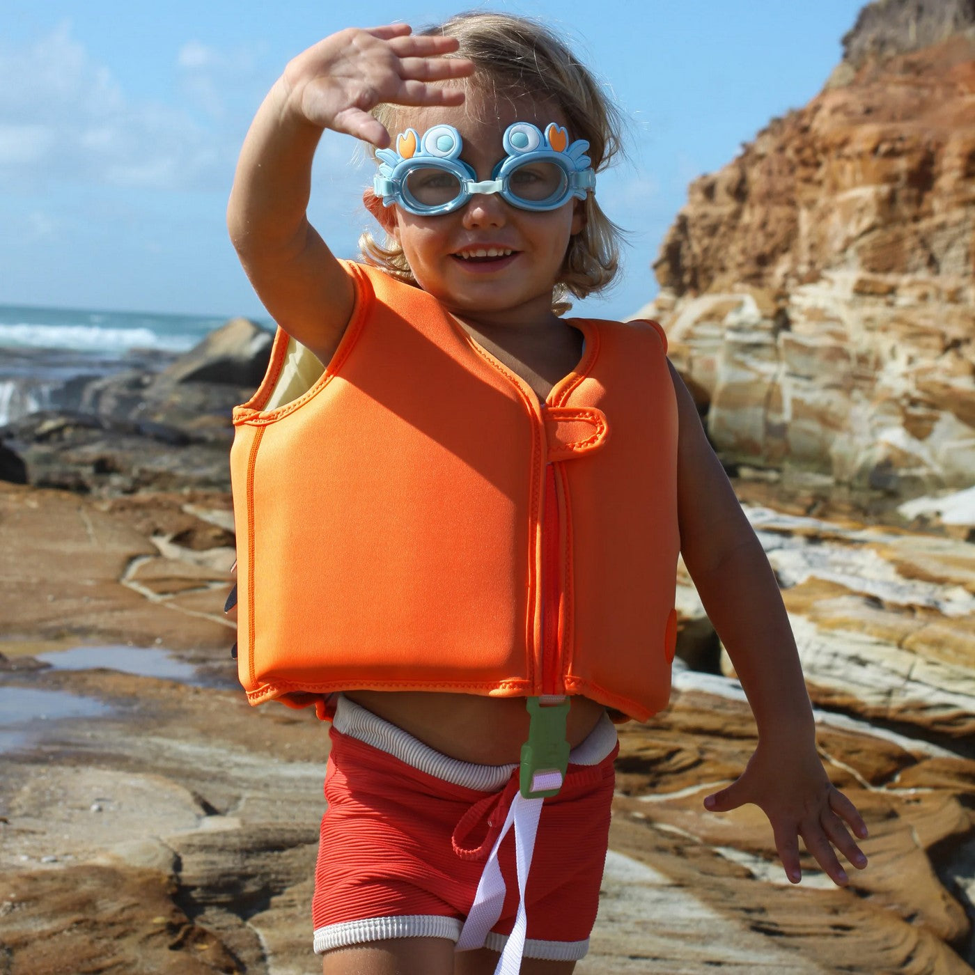 Sonny the Sea Creature Swimming Goggles - Blue