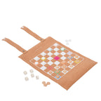 Portable Cork Game - Printed Brown Background