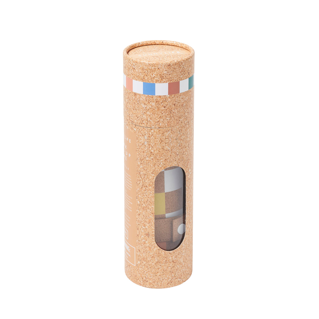 Portable Cork Game - Printed Brown Background