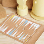 Portable Cork Game - Printed Brown Background
