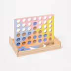 Juego de Viaje de Madera 4 en 1 - Estampado Rojo y Blanco