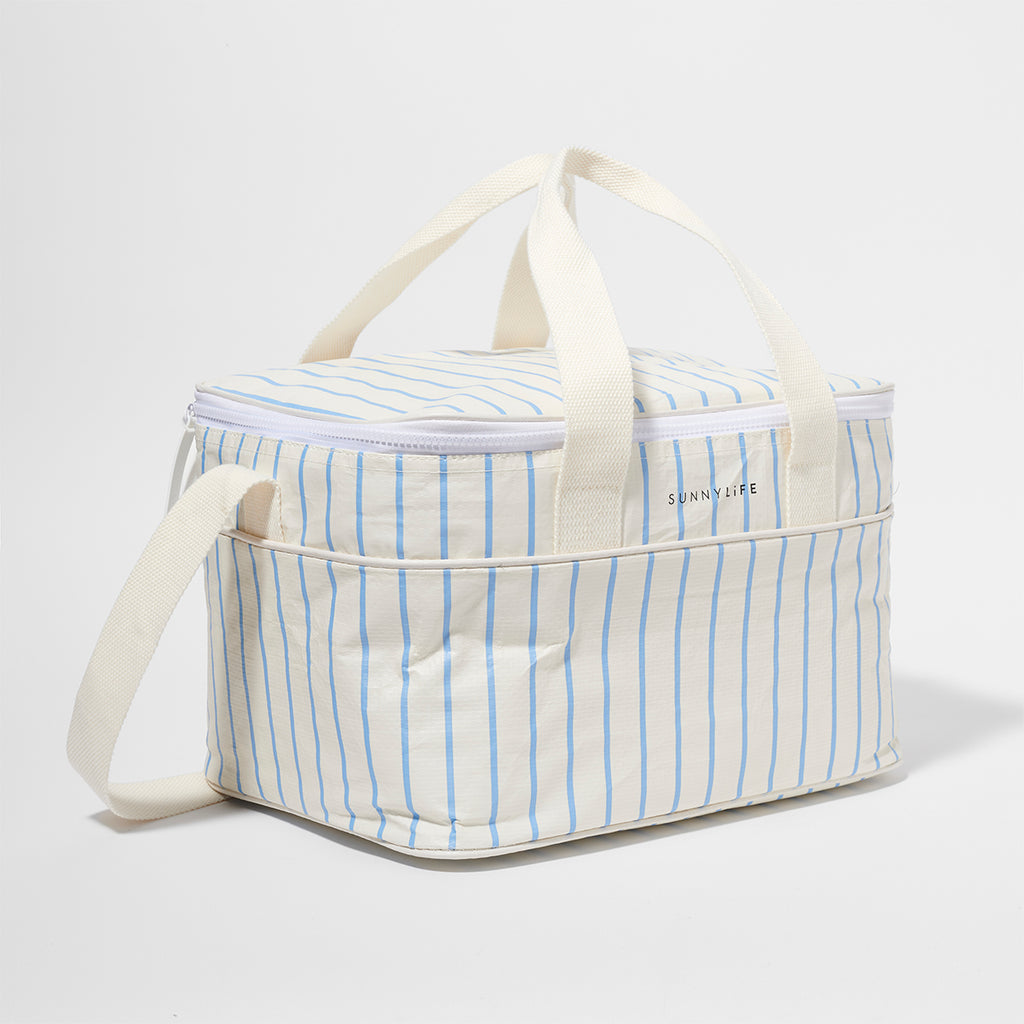 Weekend Mid Insulated Bag - Blue-Cream