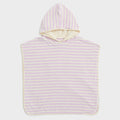 Children's Hooded Towel with Soft Lilac Swan Princess Pattern