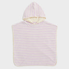 Children's Hooded Towel with Soft Lilac Swan Princess Pattern
